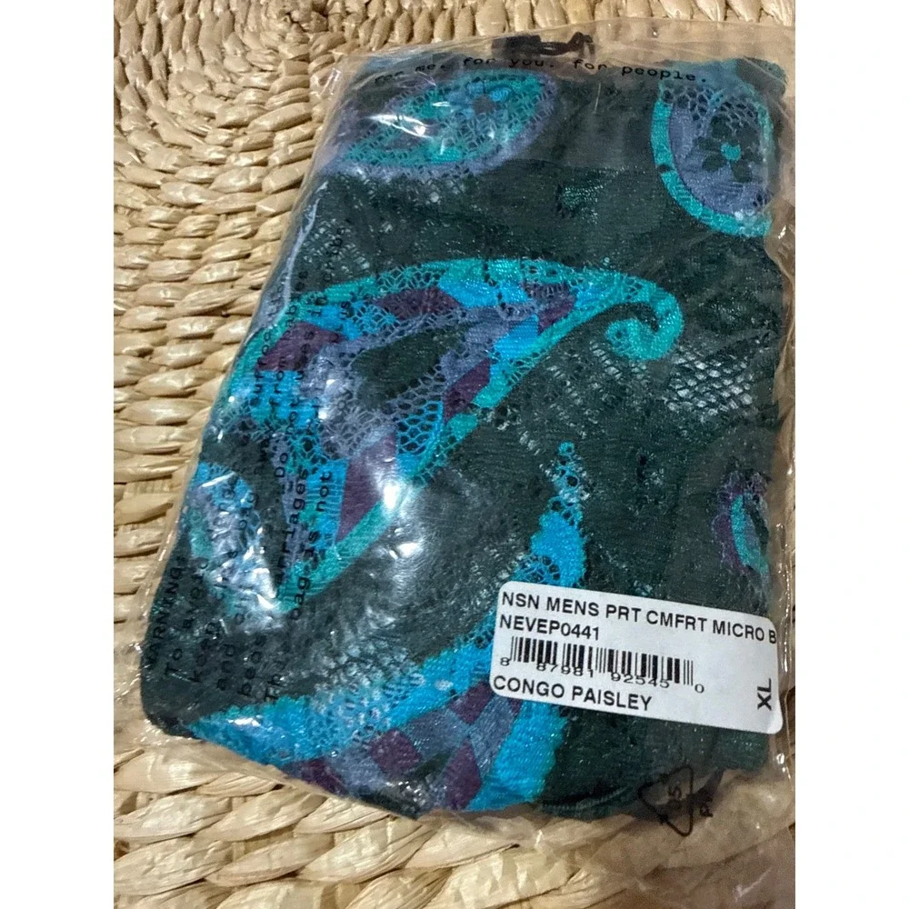 Cosabella Never Say Never Comfort Micro Brief Congo Paisley Lace Men's XL NWT